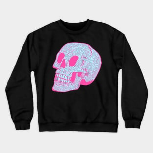 Skull Doodle (Pink) Crewneck Sweatshirt